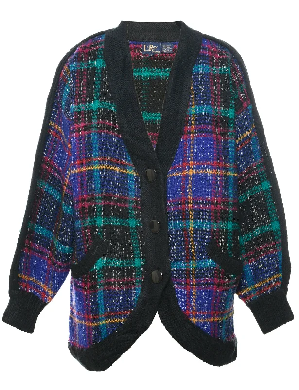 Year-End Sale sleek and warm coatMulti-colour Cardigan - L