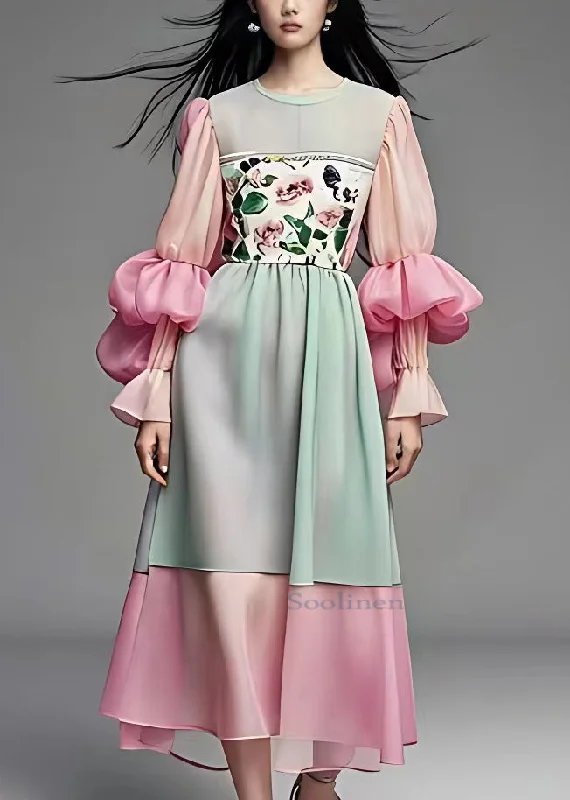 Price Drop Alert long sleeve dressStyle Light Green Print High Waist Chiffon Maxi Dress Fall Price Drop Alert long sleeve dressStyle Light Green Print High Waist Chiffon Maxi Dress Fall
