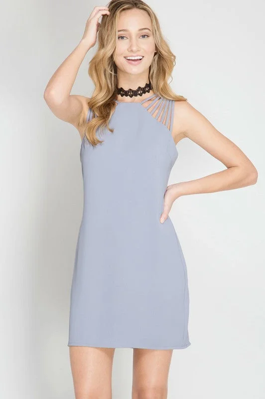 sophisticated dressFitted Dress W/ Multiple Straps