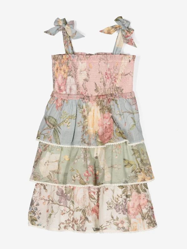 Today's Special cocktail party dressZimmermann Girls Waverly Tiered Dress in Multicolour