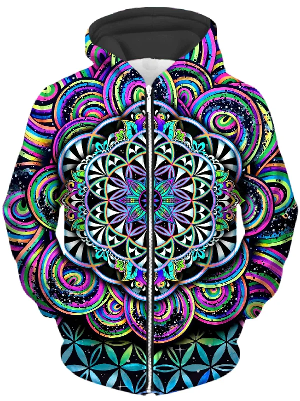Daily Deals casual hoodie for menBrizlyfe Unisex Zip-Up Hoodie