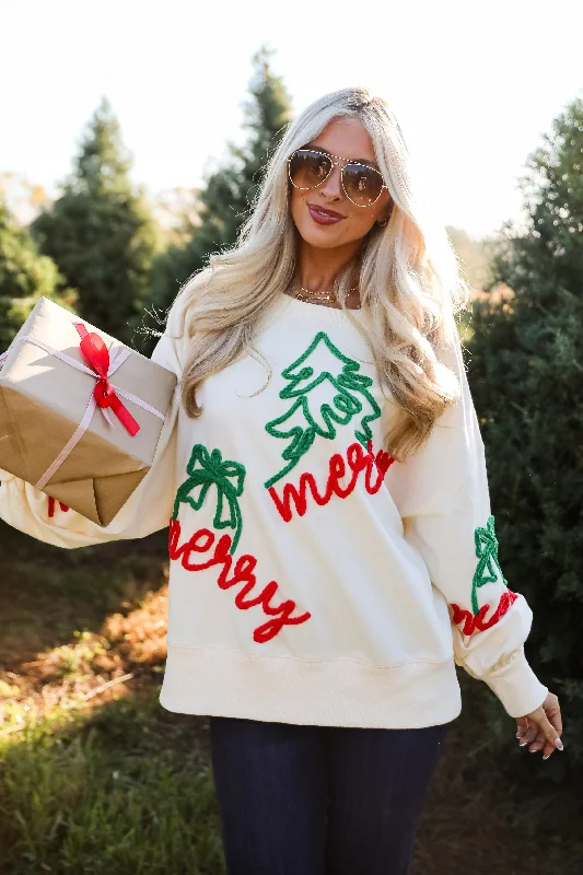 Value Deals minimalistic workout hoodieCream Merry Pullover