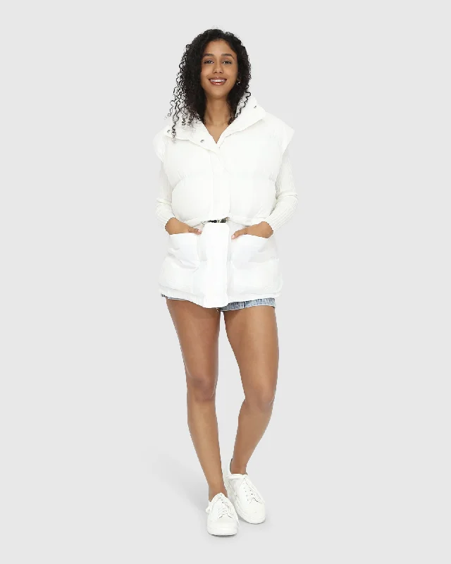 Loyalty Reward cold weather jacketLandslide Zip-Off Puffer Vest - Cream