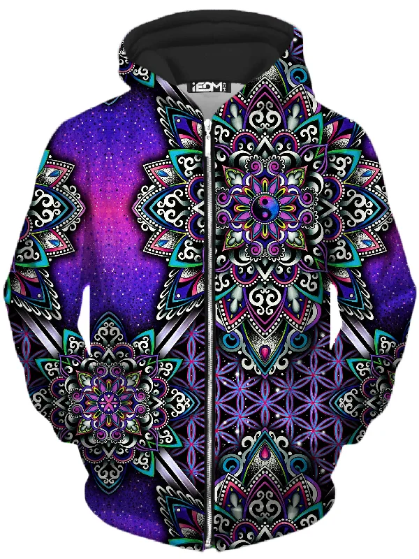 Mega Sale lightweight pullover hoodieBlooming Balance Unisex Zip-Up Hoodie