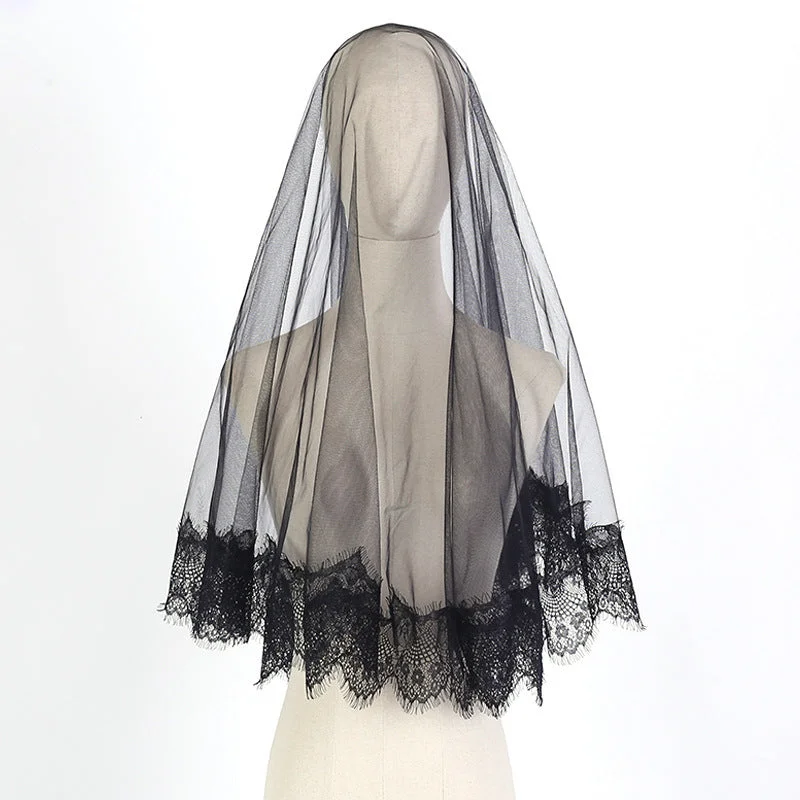 New Arrival ruched dressHalloween Headwear Ghost Bridal Veil Black Short 639063655722 New Arrival ruched dressHalloween Headwear Ghost Bridal Veil Black Short 639063655722