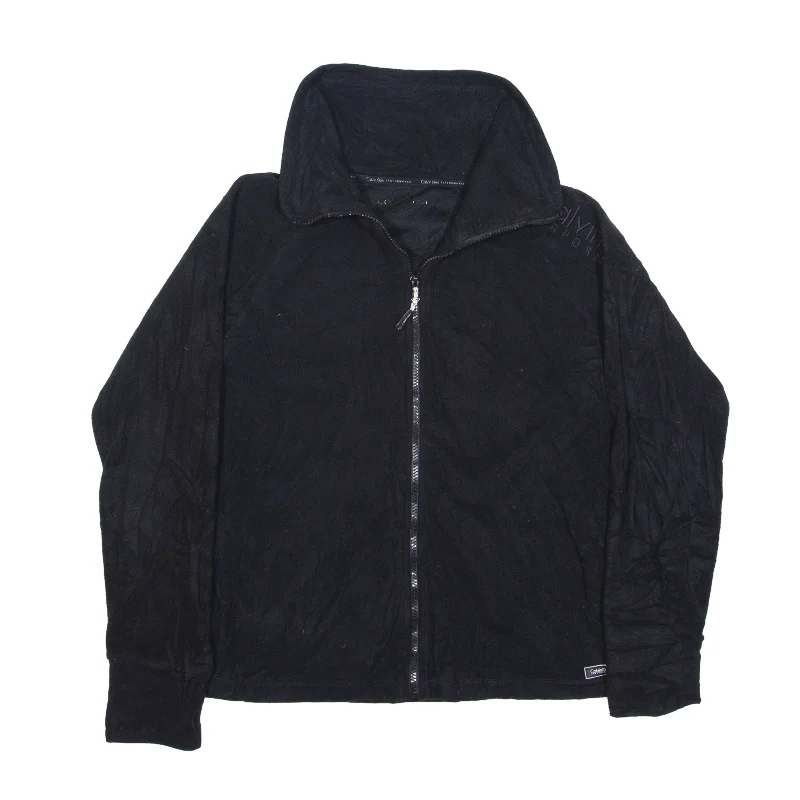 Special Savings soft coatCALVIN KLEIN Performance Fleece Jacket Black Womens L