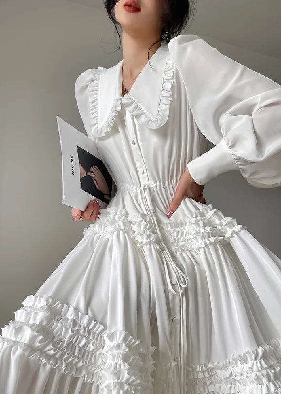 Buy Now fitted bodycon dressWhite Print Button Tie Waist Chiffon Dresses Long Sleeve Buy Now fitted bodycon dressWhite Print Button Tie Waist Chiffon Dresses Long Sleeve