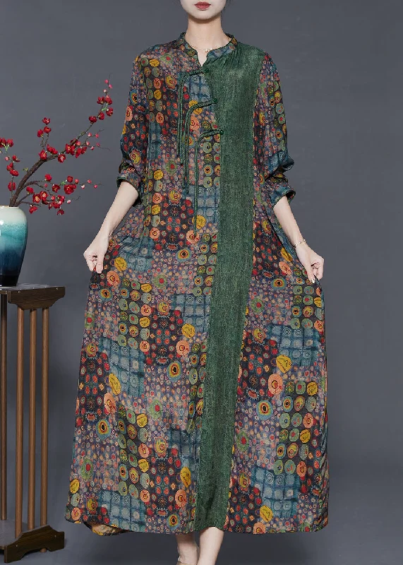 Markdowns chic slip dressUnique Green Tasseled Patchwork Print Silk Oriental Dress Spring Markdowns chic slip dressUnique Green Tasseled Patchwork Print Silk Oriental Dress Spring