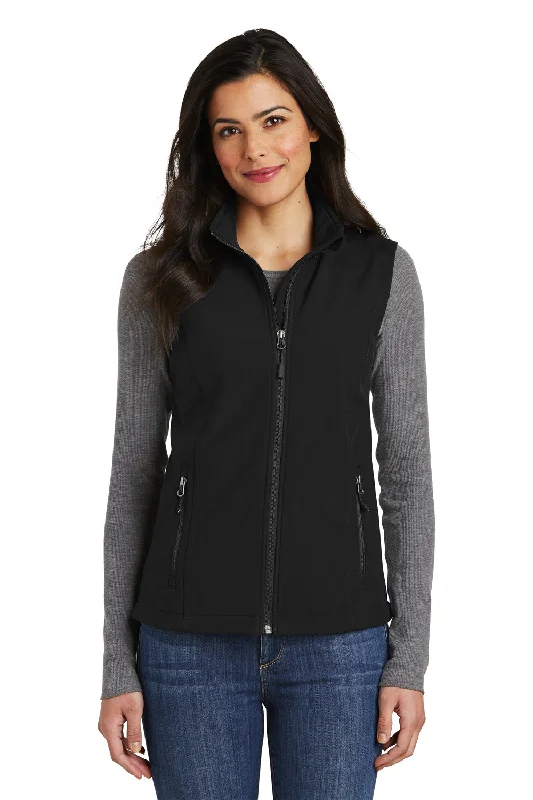 Savings Galore chic outerwearPort Authority Womens Core Wind & Water Resistant Full Zip Vest - Black