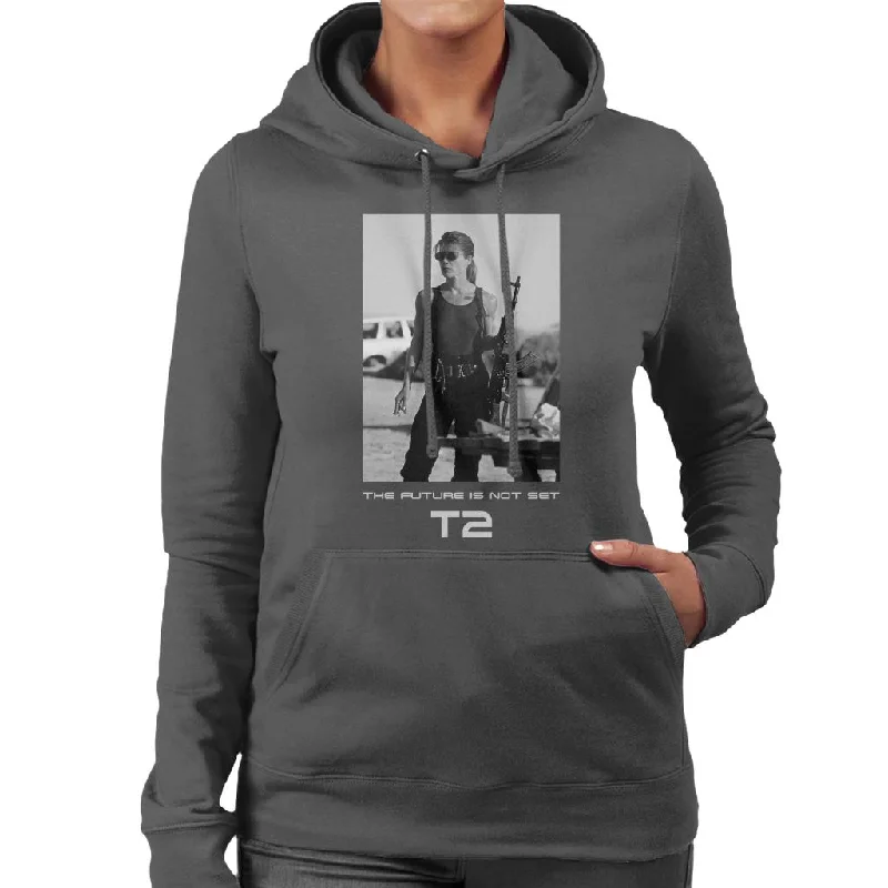 fleece-lined hoodieTerminator 2 Judgement Day Sarah Connor The Future Women's Hooded Sweatshirt