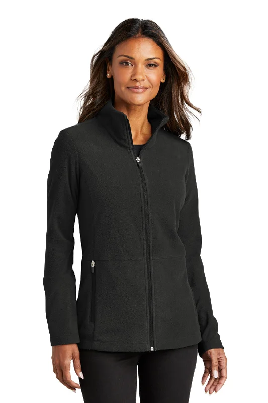 Flash Deals outdoor adventure coatPort Authority Womens Accord Pill Resistant Microfleece Full Zip Jacket - Black