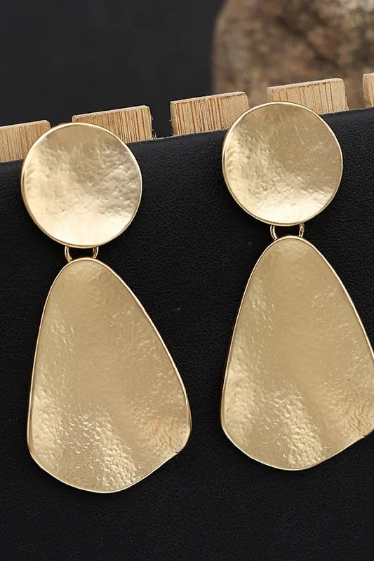 Special Discount floral midi dressAtmospheric exaggerated earrings Fashion geometric metal mid-length earrings 683444245645
