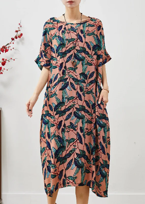 Great Deals vintage-inspired dressNatural Brown Oversized Print Linen Maxi Dress Summer Great Deals vintage-inspired dressNatural Brown Oversized Print Linen Maxi Dress Summer