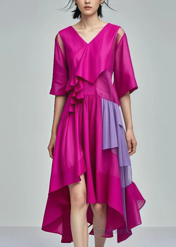 Special Savings classic fit-and-flare dressSilm Fit Rose Asymmetrical Patchwork Cotton Dresses Summer Special Savings classic fit-and-flare dressSilm Fit Rose Asymmetrical Patchwork Cotton Dresses Summer