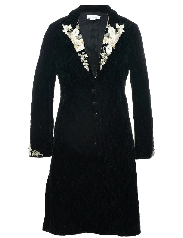 Shop and Save casual trench coatVelvet Coat - S