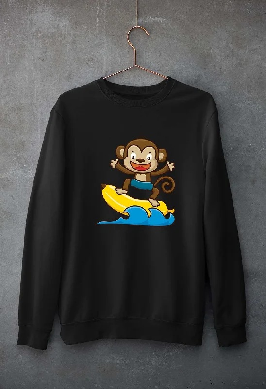 minimalist gym sweatshirtMonkey Banana Unisex Sweatshirt for Men/Women