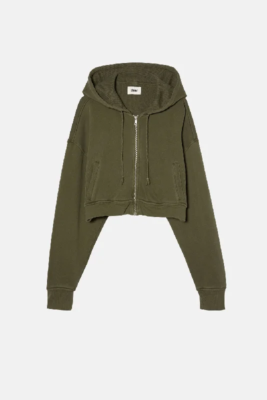 Mega Sale bold fitness hoodieBABYDOLL CROP ZIP HOODIE