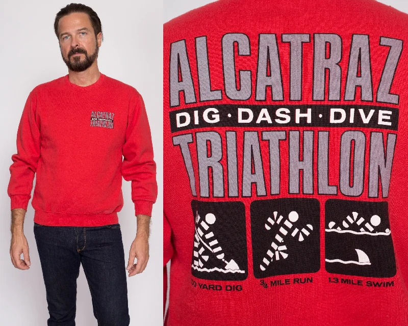 Sale Event 90s Alcatraz Triathalon Sweatshirt - Men's Medium