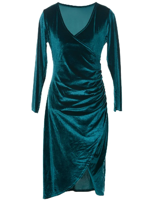 Season Finale Sale fitted coatVelvet Evening Dress - S