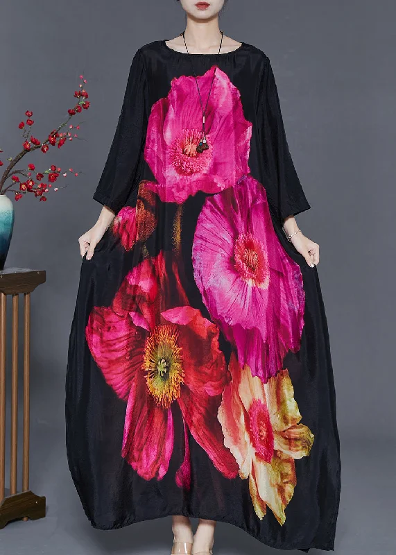 Savings Alert minimalistic dressCasual Black Oversized Floral Print Cotton Holiday Dress Summer Savings Alert minimalistic dressCasual Black Oversized Floral Print Cotton Holiday Dress Summer