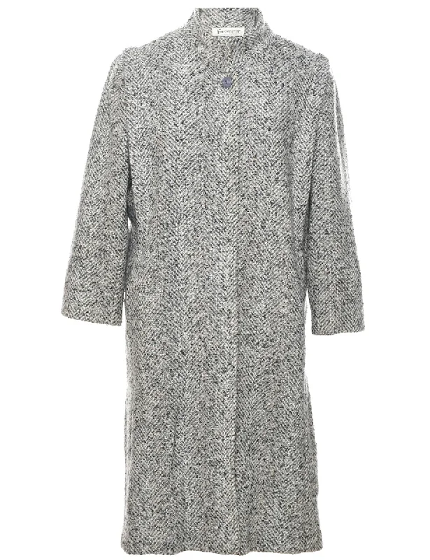 Price Drop outdoor coatGrey Wool Coat - L
