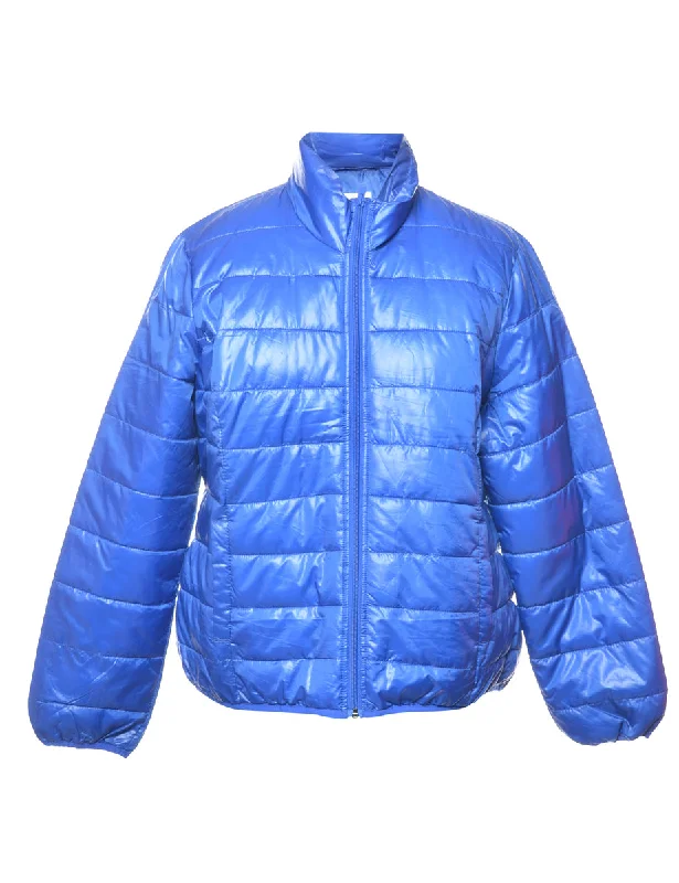 Stock Clearance warm outerwearBright Blue Puffer Jacket - XL