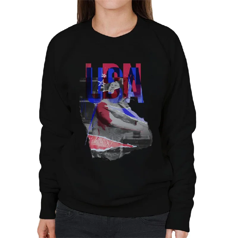 Exclusive Savings urban workout sweatshirtAn American Werewolf In London USA Theme Women's Sweatshirt