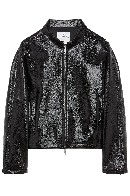 Special Discount insulated coatVinyl Zipped Bomber