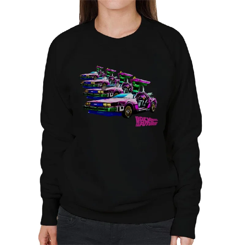 Overstock Sale slim fit workout hoodieBack to the Future Delorean Mirrored Women's Sweatshirt Overstock Sale slim fit workout hoodieBack to the Future Delorean Mirrored Women's Sweatshirt
