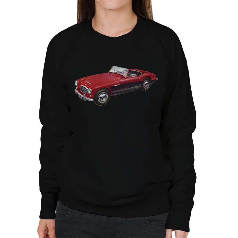 slim fit workout hoodieAustin Healey 3000 Mark II Red British Motor Heritage Women's Sweatshirt