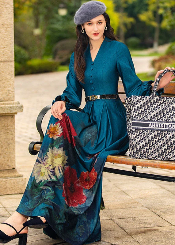 Loyalty Reward pleated maxi dressUnique Navy V Neck Print Exra Large Hem Sashes Cotton Denim Dress Spring Loyalty Reward pleated maxi dressUnique Navy V Neck Print Exra Large Hem Sashes Cotton Denim Dress Spring