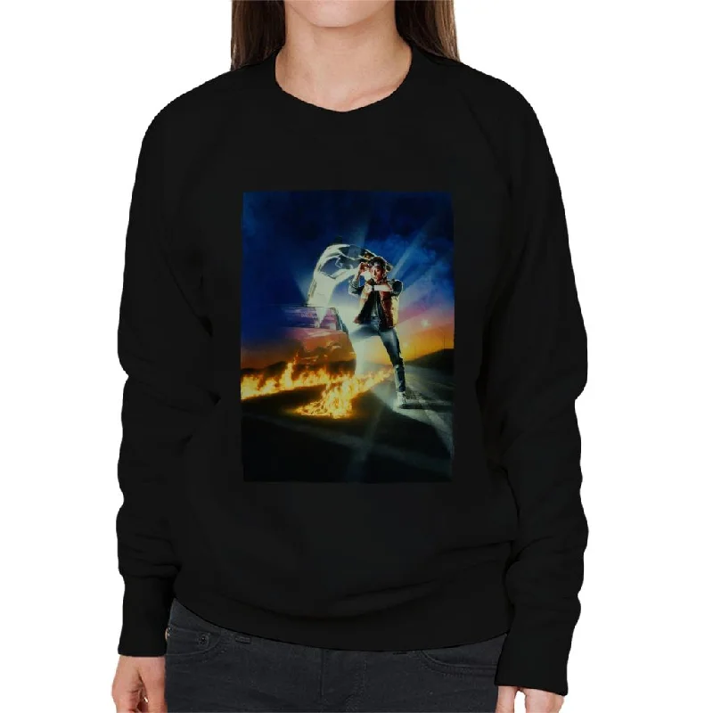 Customer Appreciation Sale sleek sports hoodieBack to the Future Marty Looking At His Watch Women's Sweatshirt