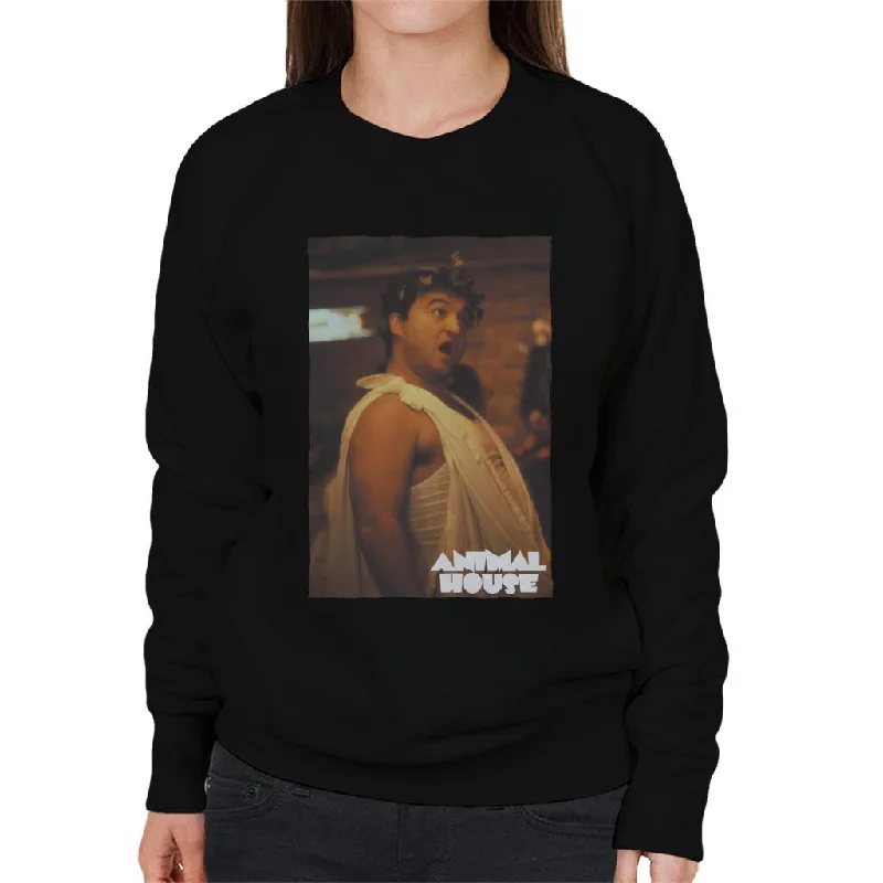 Don't Wait workout style hoodieAnimal House John Bluto Blutarsky Dressed In Toga Women's Sweatshirt