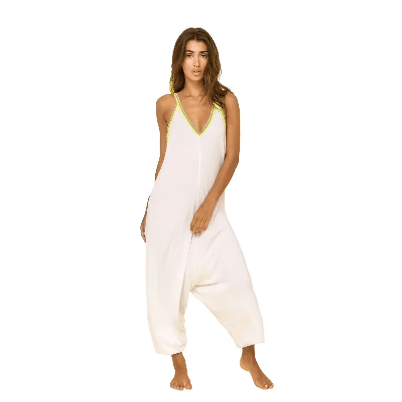 Big Discounts White Pima Jumpsuit