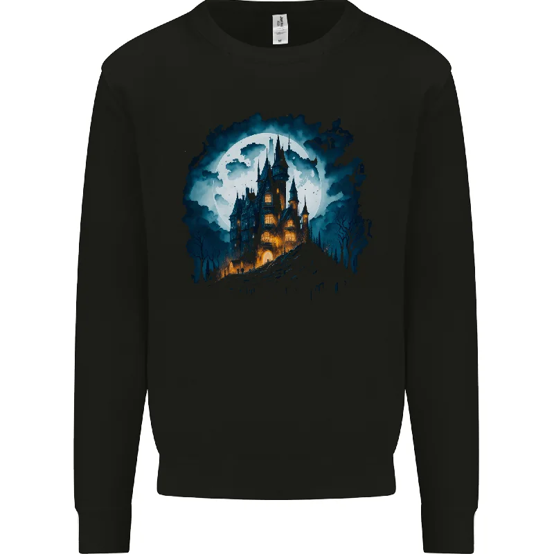Buy More, Save More smooth fit athletic sweatshirtA Haunted Castle Fantasy Halloween Mens Sweatshirt Jumper