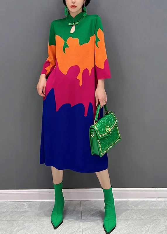 Savings Spectacular flowy dressChic Stand Collar Print Button Silk Maxi Dresses Fall Savings Spectacular flowy dressChic Stand Collar Print Button Silk Maxi Dresses Fall