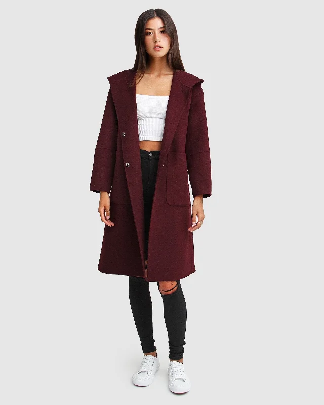 Great Bargains classic bomber jacketWalk This Way Wool Blend Oversized Coat - Aubergine Great Bargains classic bomber jacketWalk This Way Wool Blend Oversized Coat - Aubergine