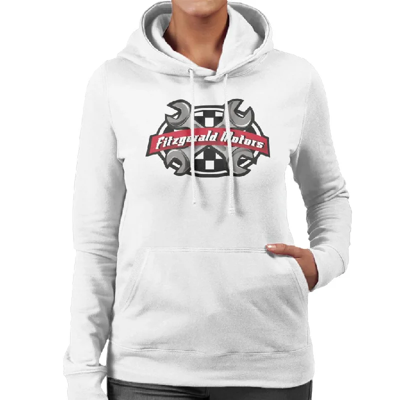 Take Advantage comfy hoodieNeighbours Fitzgerald Motors Logo Women's Hooded Sweatshirt