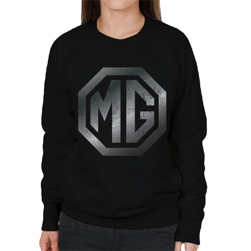 oversized sports sweatshirtMG Chrome Logo British Motor Heritage Women's Sweatshirt