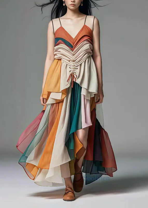 Deal Dash ashionable dressStylish Colorblock Cinched Patchwork Wrinkled Cotton Sundress Summer Deal Dash ashionable dressStylish Colorblock Cinched Patchwork Wrinkled Cotton Sundress Summer