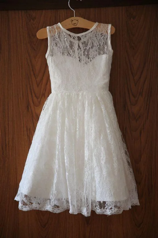 Limited Availability romantic dressDiscount High Quality Vintage Ivory Lace Flower Girl Dress