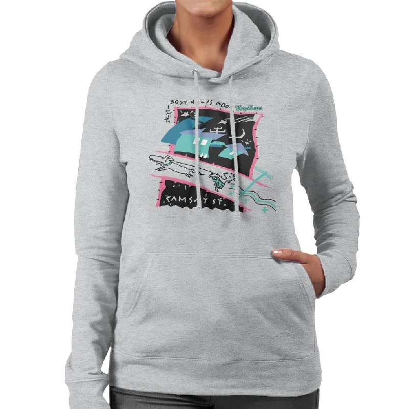 New Deals modern athletic hoodieNeighbours Retro Montage Women's Hooded Sweatshirt