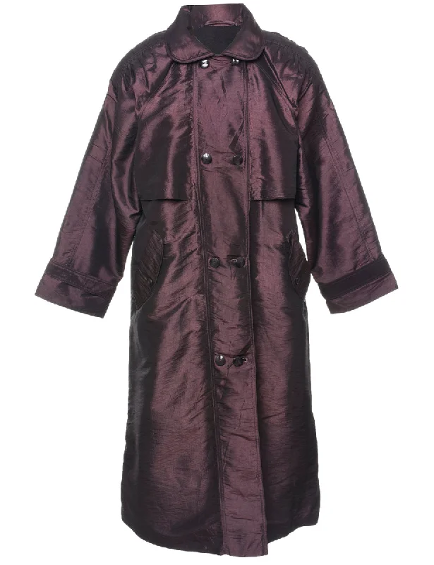 Instant Discount chic wool coatDouble Breasted Trench Coat - XL