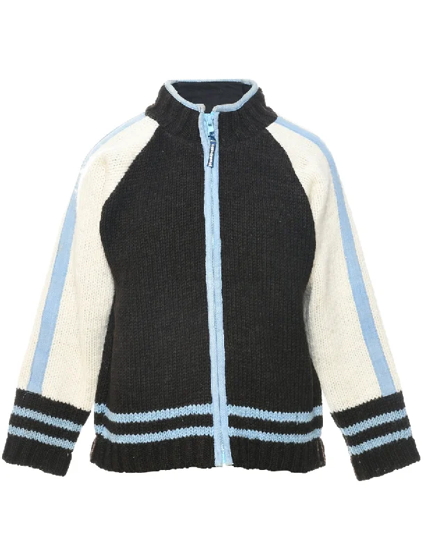 Amazing Deals fitted coatDark Brown Cardigan - M