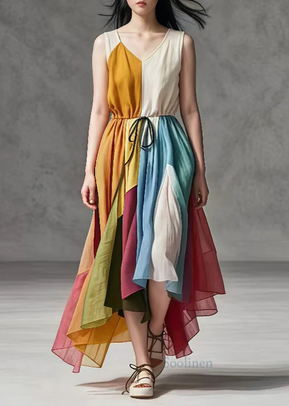 Crazy Deals trendy dressItalian Colorblock Cinched Patchwork Exra Large Hem Cotton Dress Summer Crazy Deals trendy dressItalian Colorblock Cinched Patchwork Exra Large Hem Cotton Dress Summer