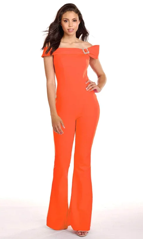 Seasonal Sale Ava Presley 27702 - Straight Across Fitted Jumpsuit