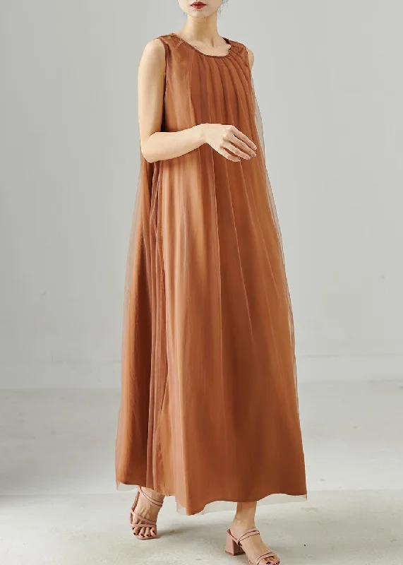 Super Sale velvet dressCaramel Oversized Tulle Holiday Dress Exra Large Hem Summer