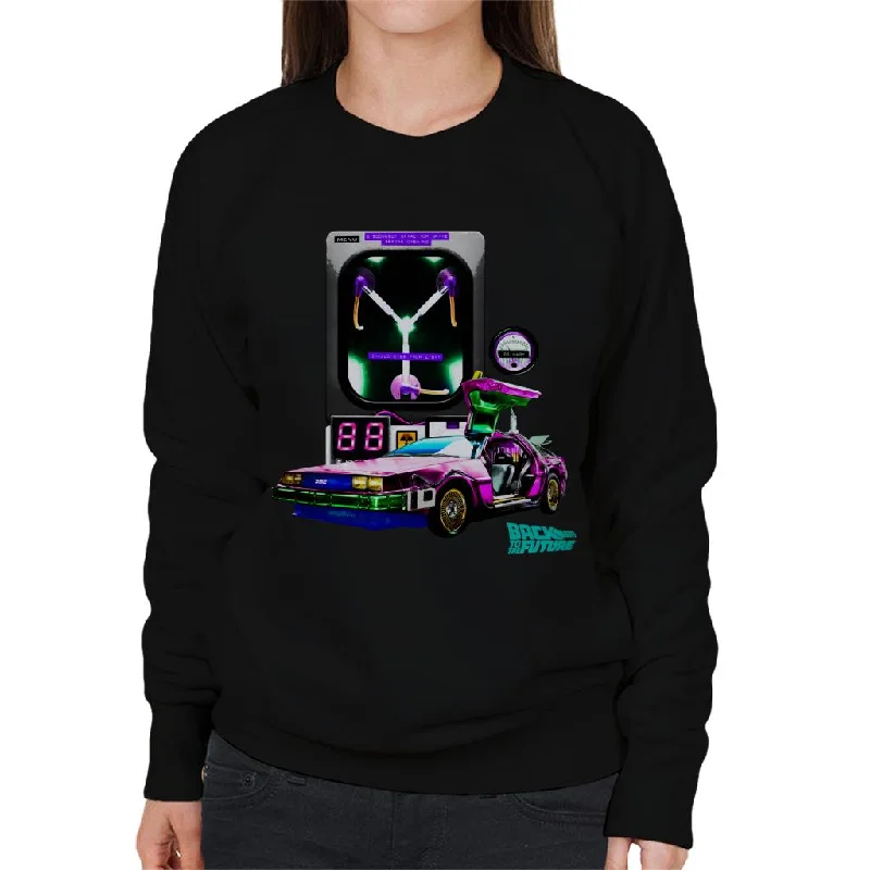 Can't Miss oversized sports sweatshirtBack to the Future DMC Capacitor Women's Sweatshirt