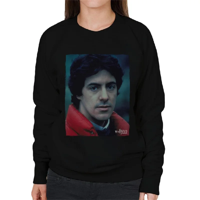 Savings Galore trendy fitness sweatshirtAn American Werewolf In London David Wearing Red Coat Women's Sweatshirt