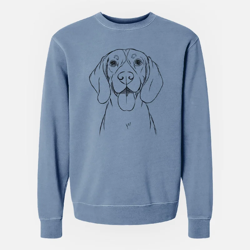 cozy gym sweatshirtBare Bogie the Beagle - Unisex Pigment Dyed Crew Sweatshirt